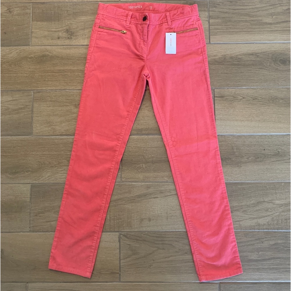 NWT Crewcuts girls pink courderoy pants. Size 12.